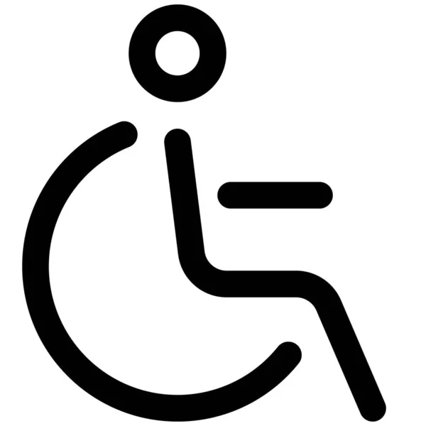 Section Handicap Pour Les Personnes Handicapées Physiques Restaurant — Image vectorielle