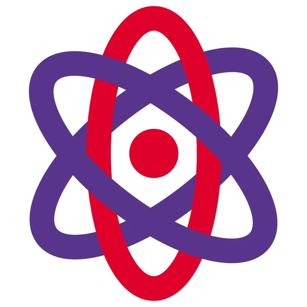 Tudományos Osztály Atommaggal Atomokkal Körülötte — Stock Vector