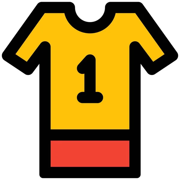 Soccer Jersey Sports Player Number One — Stock Vector