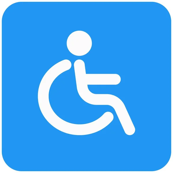 Section Handicap Pour Les Handicapés Physiques — Image vectorielle