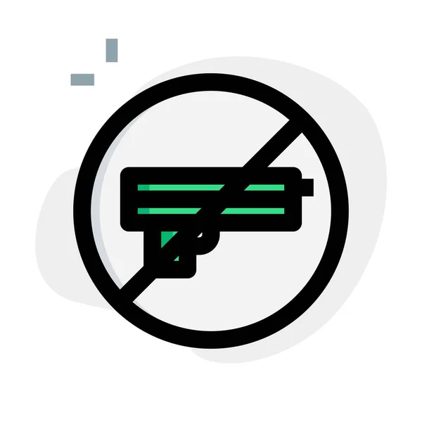 Veřejném Místě Není Zakázána Žádná Zbraň Ani Střelivo — Stockový vektor