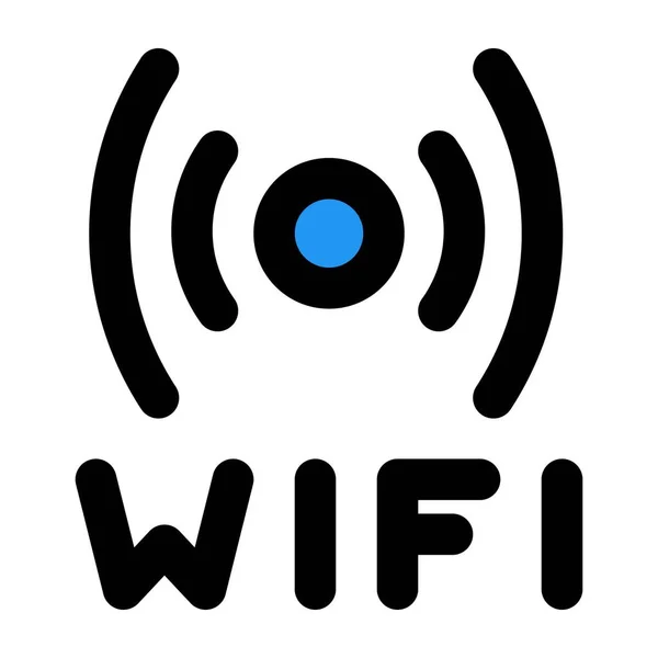 Internet Wifi Dans Chambre Hôtel Disponible Gratuitement Pour Tous Les — Image vectorielle