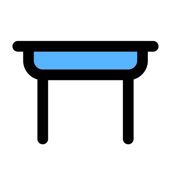 Tisch Für Das Lernen Klassenzimmer — Stockvektor