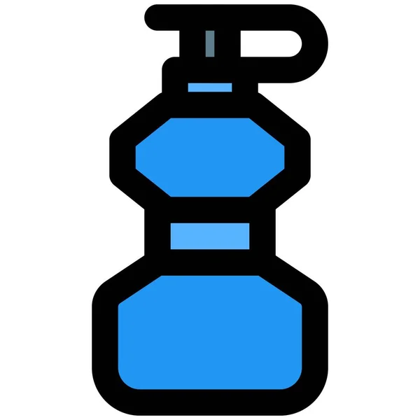 Water Bottle Glucose Enhance Energy Levels — Stock Vector