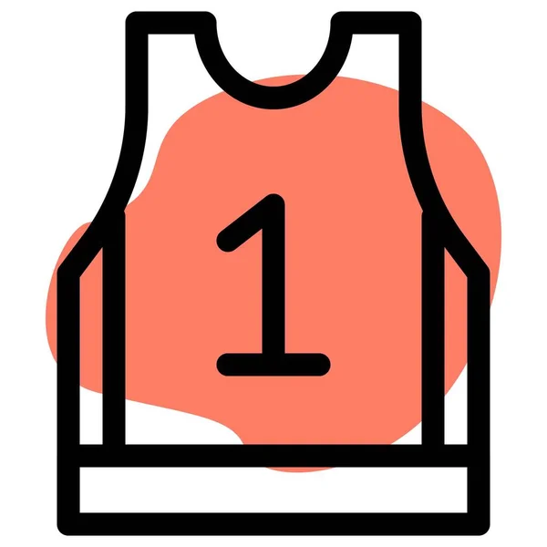 Basketbalový Dres Nosí Slavní Hráči Nba — Stockový vektor