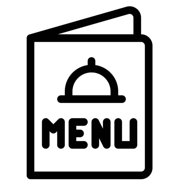 Menú Comida Restaurante Con Platos Principales — Vector de stock