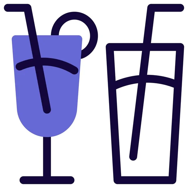 Сладкие Содовые Напитки Доступны Ресторан Различных Сортов — стоковый вектор