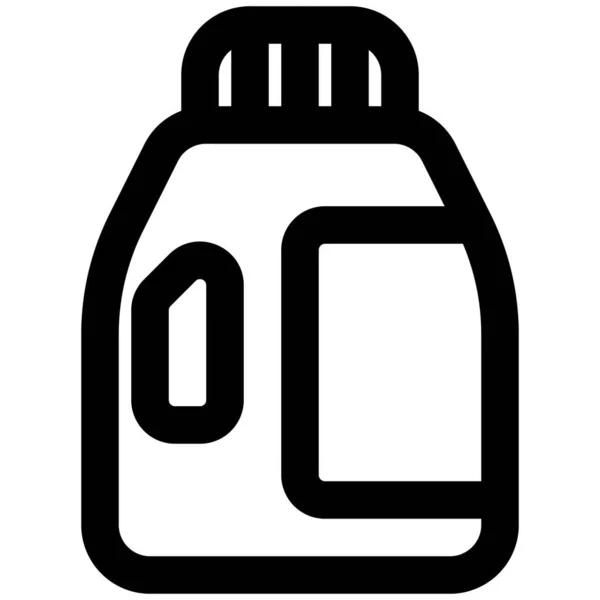 泡の少ない洗浄のための液体洗剤瓶 — ストックベクタ