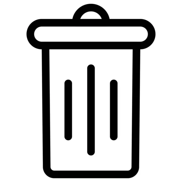 Koš Odpadky Restaurace Házení Odpadků — Stockový vektor