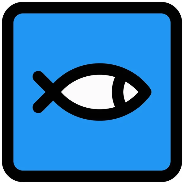 Logotipo Pez Para Punto Pesca Cerca Del Lago — Archivo Imágenes Vectoriales