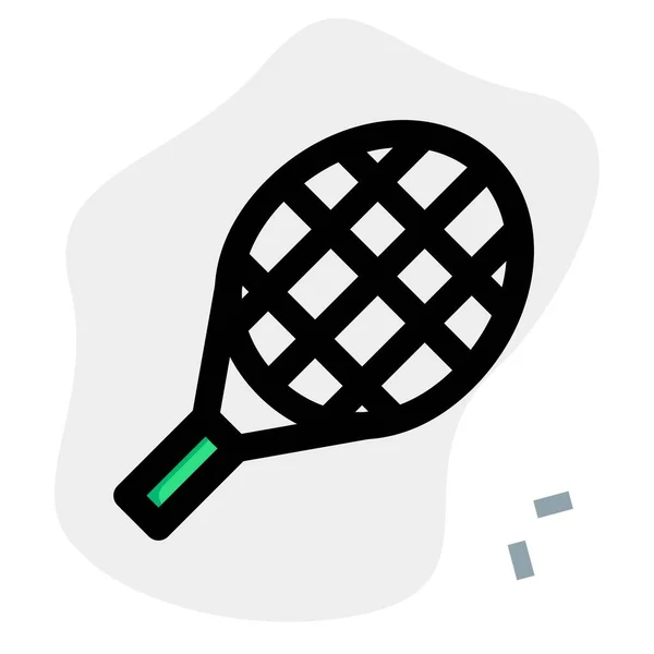 网球球拍 有较强的鳍以获得动能 — 图库矢量图片