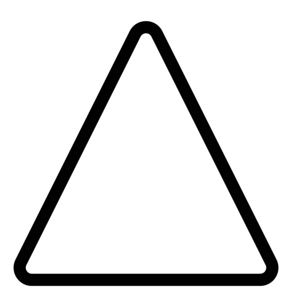 Onderwijs Driehoek Symbool Voor Kleding Wit Van Kleur — Stockvector