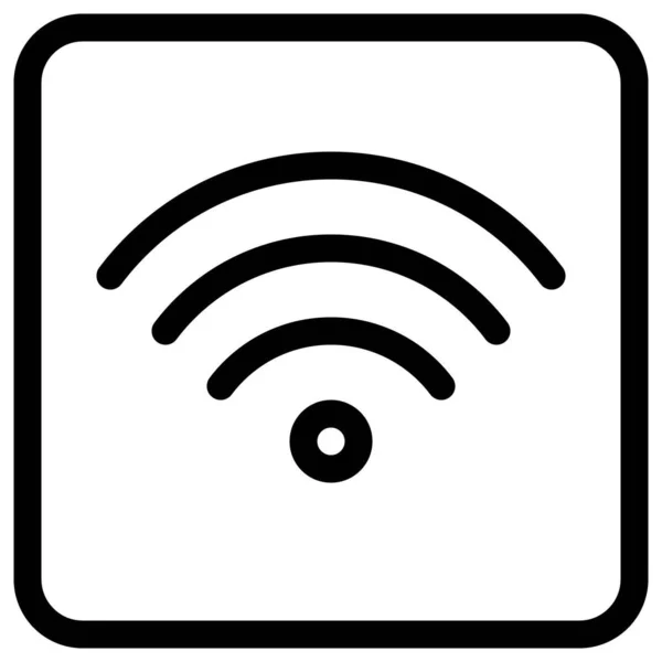 Wifi Signal Pour Gare Usage Public — Image vectorielle