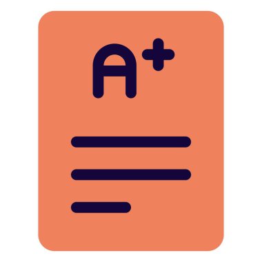 Parlak öğrenci için not notu.