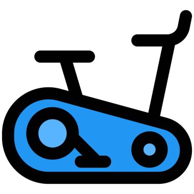 Evde kardiyo çalışması için egzersiz bisikleti.