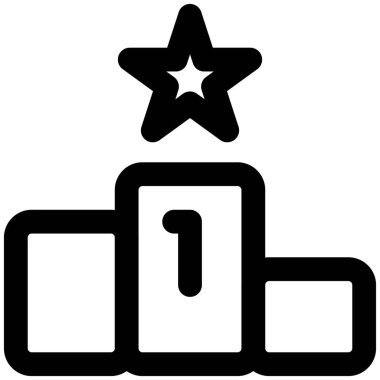 Yıldızlı birincilik podyumu