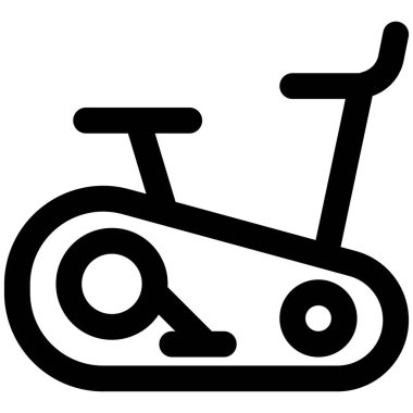 Evde kardiyo çalışması için egzersiz bisikleti.