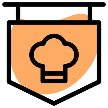 Şefin şapkası dışarıda asılı.