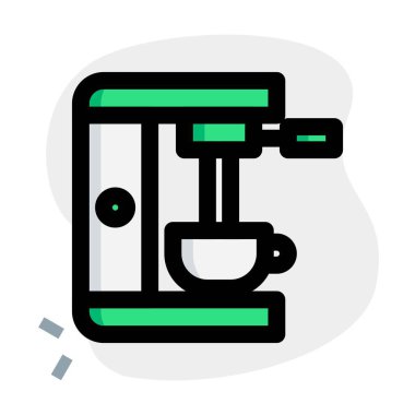 İçindekilerle formüle edilmiş kahve yapma makinesi.