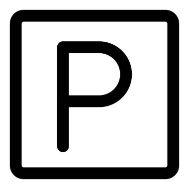 Otel otoparkı için park tabelası.