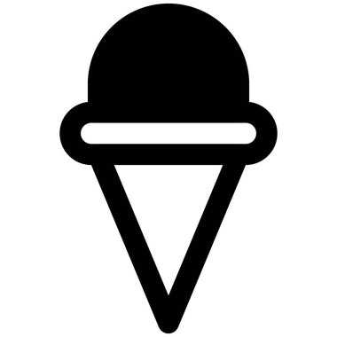 Lokantada koni şeklinde yumuşak dondurma var.