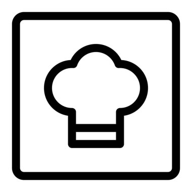 Bir aile restoranı şapkası için ünlü bir şef.