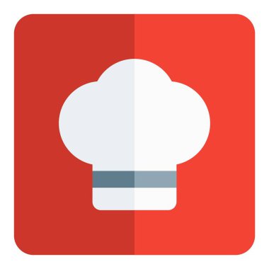 Bir aile restoranı şapkası için ünlü bir şef.