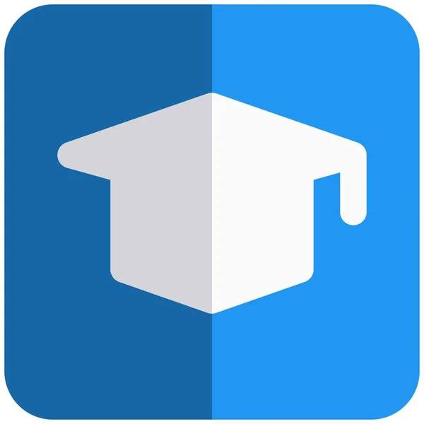 Bir Yoldaki Öğrenci Navigasyonu Için Üniversite Logosu — Stok Vektör