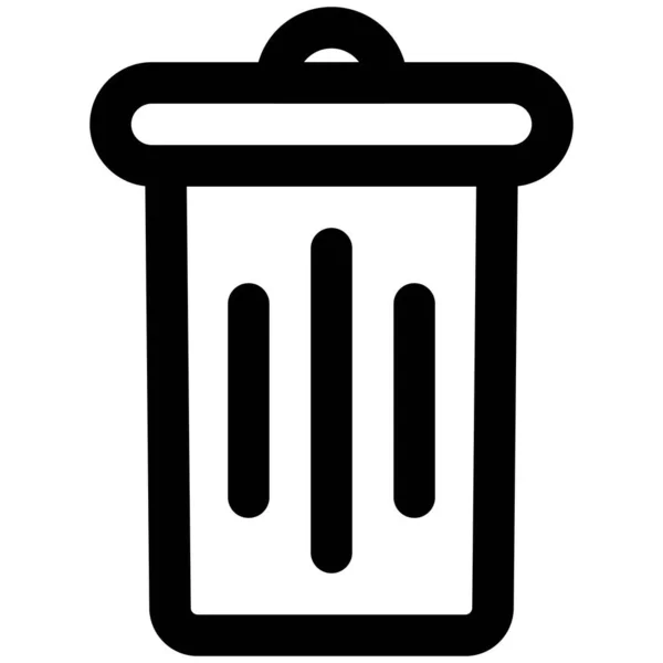 Mülleimer Für Die Gaststätte Zum Müllwerfen — Stockvektor