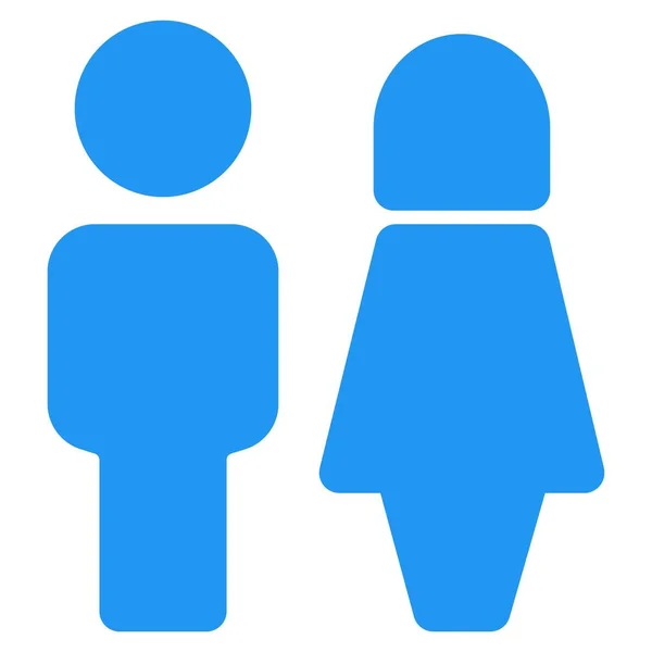 Section Toilettes Pour Les Garçons Les Filles Sont Séparés — Image vectorielle