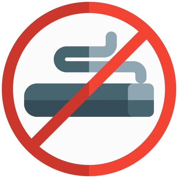 ランドリーサービスのレイアウトのための禁煙ゾーン — ストックベクタ