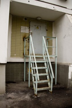 Yedek merdiven. Ev.