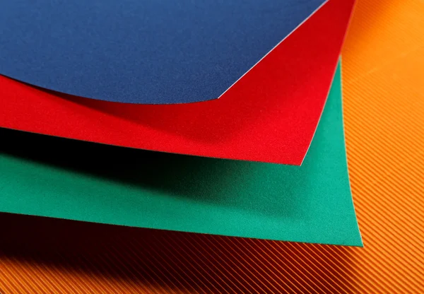 Barwne arkusze papieru z bliska — Zdjęcie stockowe