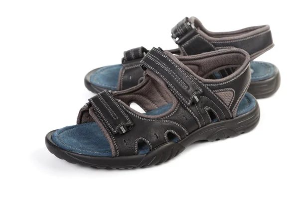 Zomer mannen sandalen geïsoleerd op witte achtergrond — Stockfoto