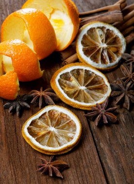 kırsal bir tabloda kuru baharat