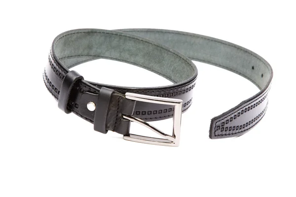 Man's fashion belt isolated on a white background — Stock Photo, Image