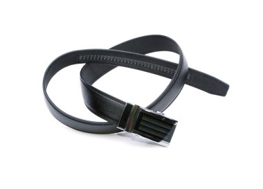 Adam'ın moda kemer beyaz bir arka plan üzerinde izole