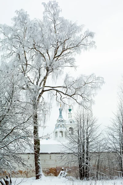 Inverno vecchia torre — Foto Stock