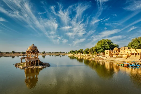 Rajasthan 'da Hindistan tarihi Gadi Sagar — Stok fotoğraf