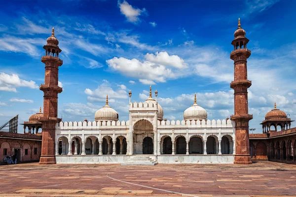 Moti masjid perlmoschee, bhopal, indien — Stockfoto