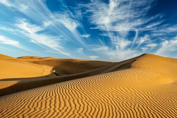 Dune di sabbia nel deserto — Foto Stock