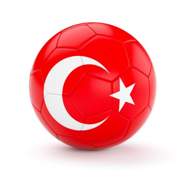 Türkiye'nin bayrak futbol futbol topu