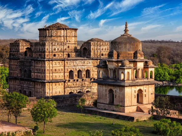 Βασιλική cenotaphs, Orchha, Ινδία — Φωτογραφία Αρχείου