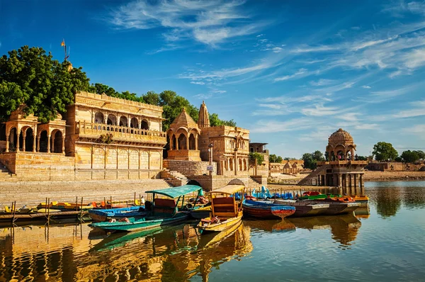 拉贾斯坦邦的印度地标Gadi Sagar — 图库照片