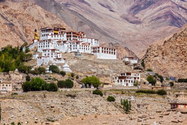 Likir Gompa Tibetli Budist manastır Himalayalar