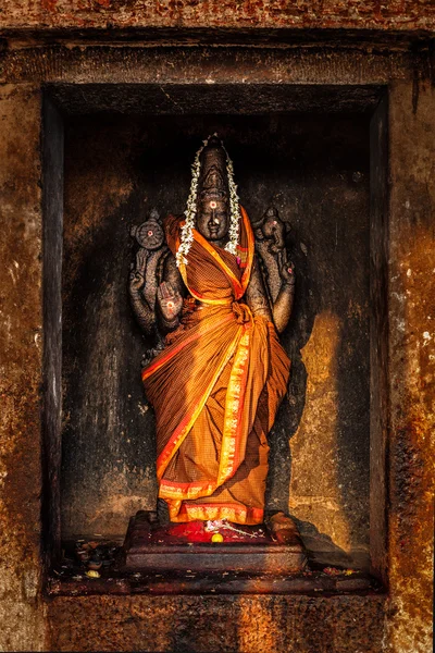 Дурґа зображення в індуїстський храм — стокове фото