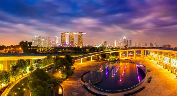 Panorama of Singapore skyline — Stock Photo, Image