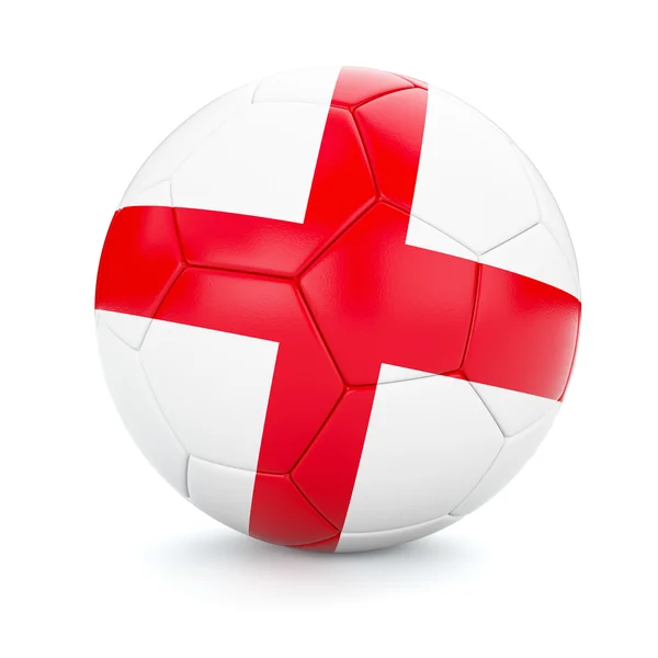Voetbal Voetbal bal met Engeland vlag — Stockfoto
