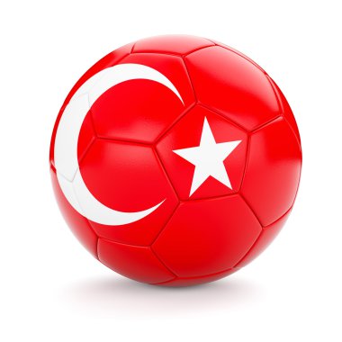 Türkiye'nin bayrak futbol futbol topu