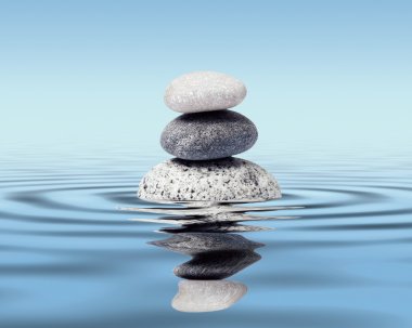 Zen stones balance concept clipart